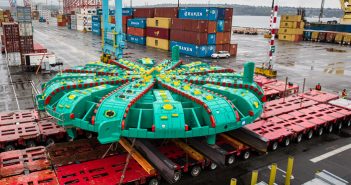 SR 99 TBM Arrives in Seattle