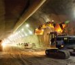 construction equipment in tunnel