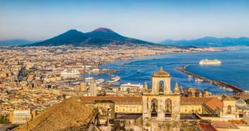 aerial view of naples italy
